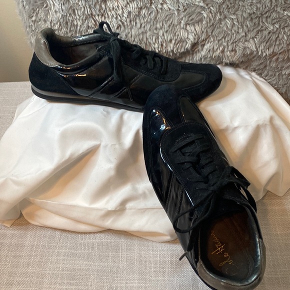 Cole Haan Shoes - Cole Haan dress sneakers in patent black leather and suede size 7B